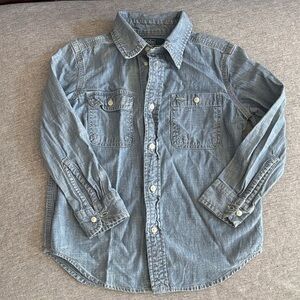 Polo Ralph Lauren Light Blue Denim Button Down Shirt - 5